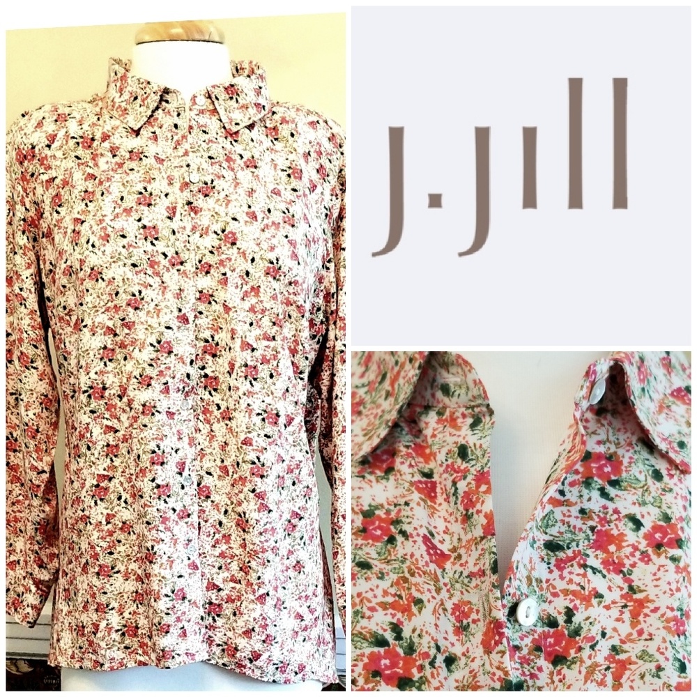 J.Jill floral blouse